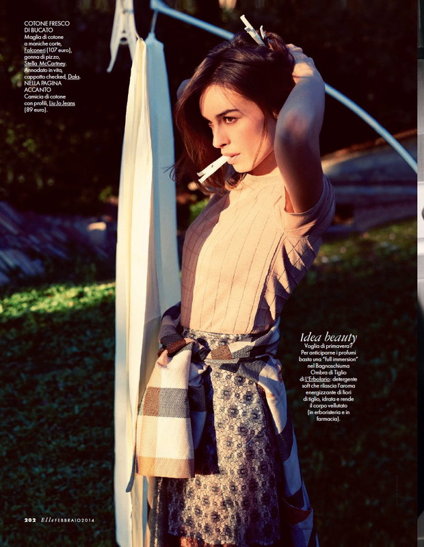 Kasia Smutniak w lutowym ELLE Italy!
