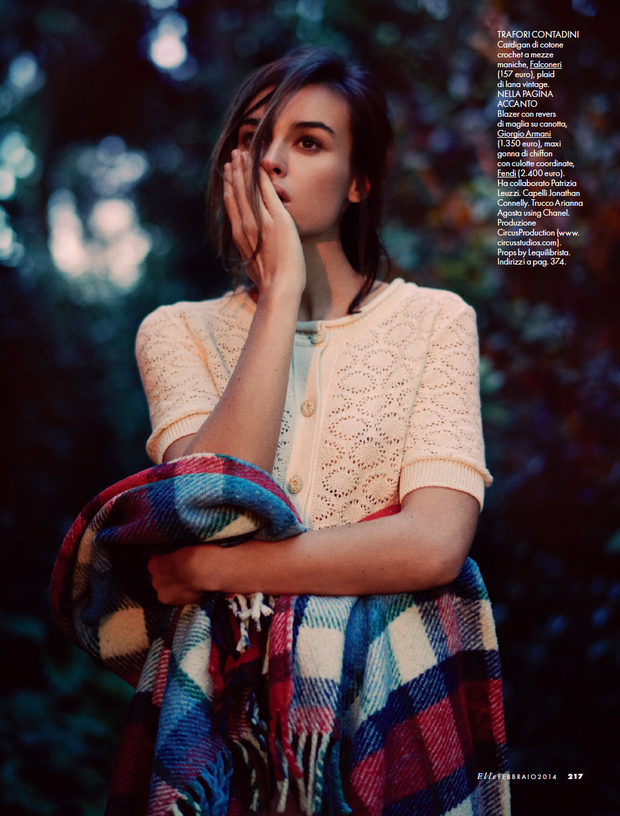 Kasia Smutniak w lutowym ELLE Italy!