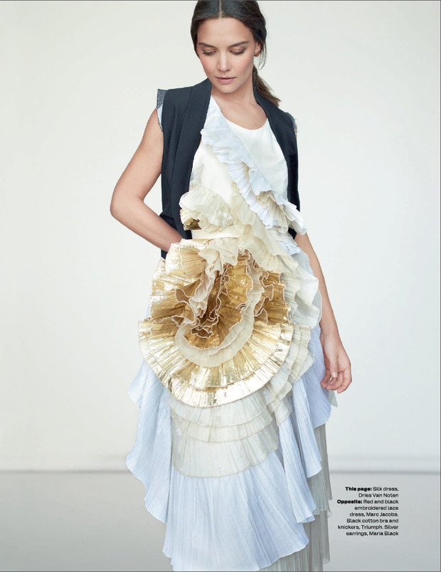 Subtelna Katie Holmes dla ELLE UK