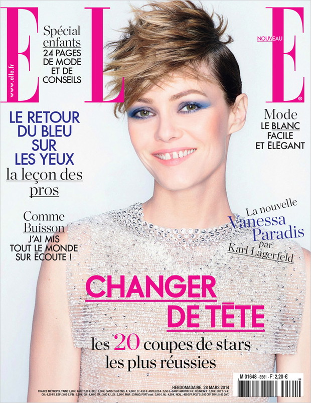 Vanessa Paradis w obiektywie Karla Lagerfelda dla ELLE France