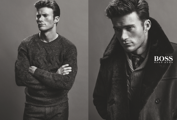 Edie Campbell i Scott Eastwood w kampanii Hugo Boss
