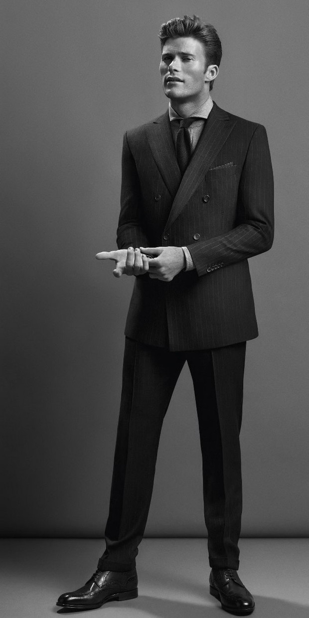 Edie Campbell i Scott Eastwood w kampanii Hugo Boss