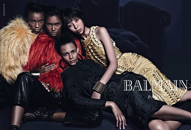 Cara Delevingne i Jourdan Dunn w kampanii Balmain jesień zima 2014/15