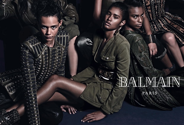 Cara Delevingne i Jourdan Dunn w kampanii Balmain jesień zima 2014/15