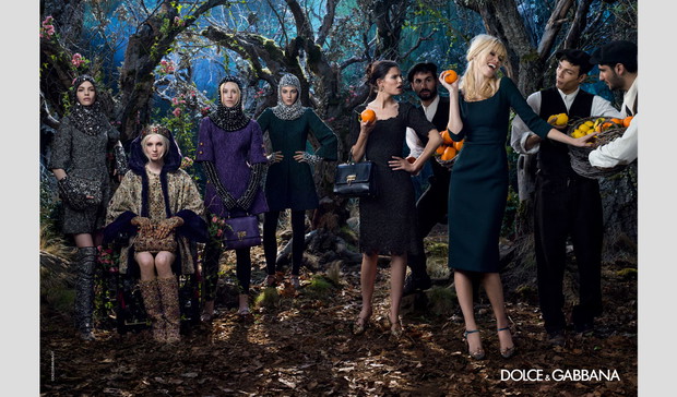 Dolce & Gabbana jesień-zima 2014/2015 - Claudia Schiffer w kampanii!!!