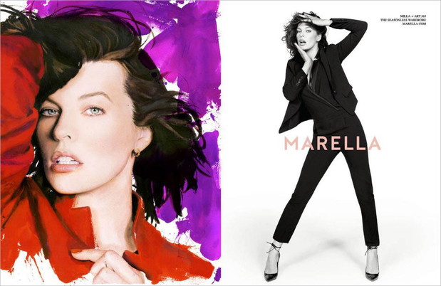 Milla Jovovich w kampanii Marella jesień-zima 2014/2015
