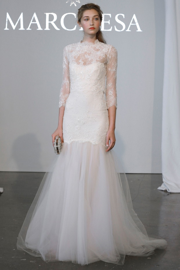 Suknie ślubne 2015: Marchesa wiosna 2015