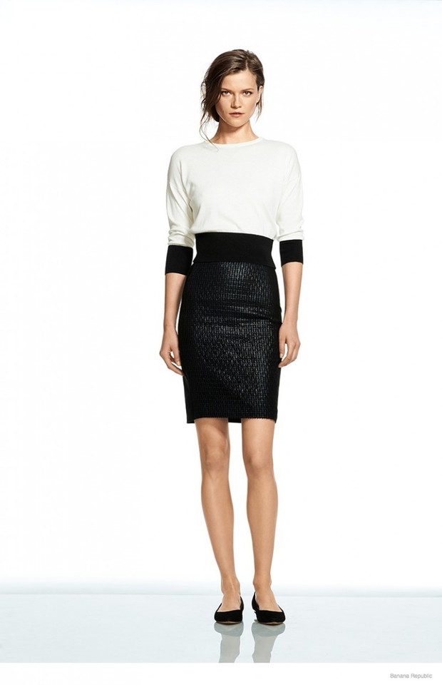 Kasia Struss w lookbooku Roland Mouret x Banana Republic