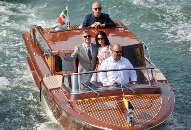 George Clooney i Amal Alamuddin już po ślubie