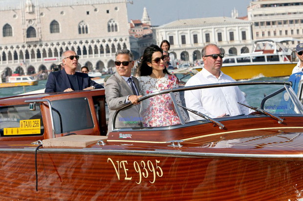 George Clooney i Amal Alamuddin już po ślubie
