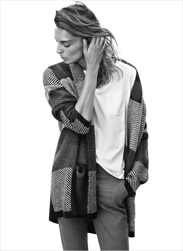 Daria Werbowy w zimowym lookbooku Mango