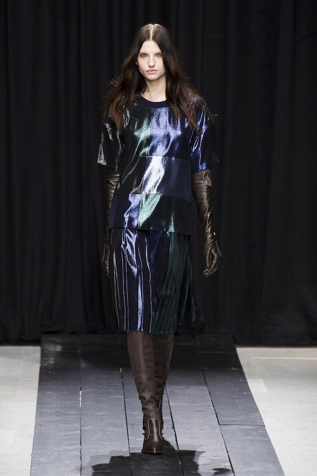 Metaliczne spódnice - trendy jesień-zima 2014/2015