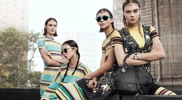 Cara Delevingne w kampanii DKNY wiosna-lato 2015