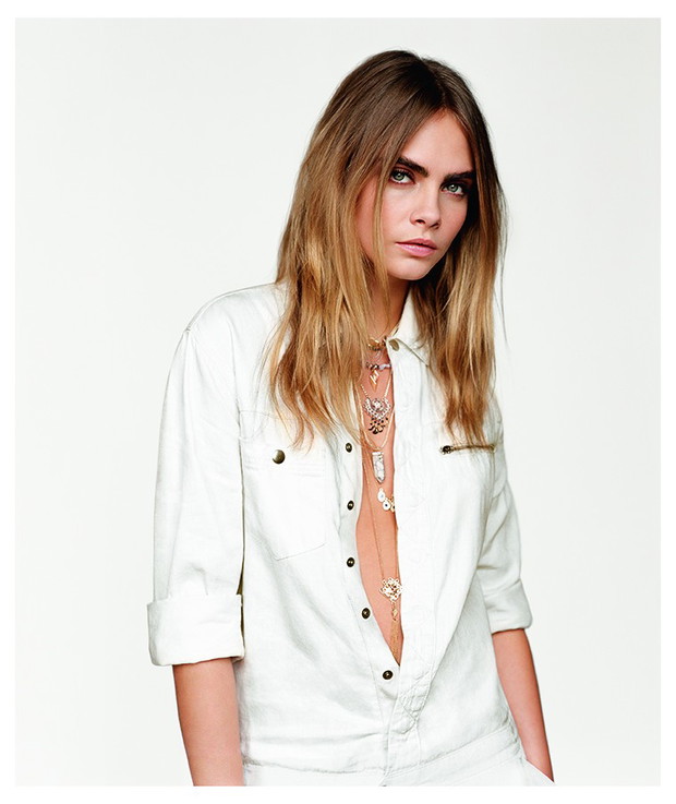 Cara Delevingne w kampanii Topshop wiosna-lato 2015