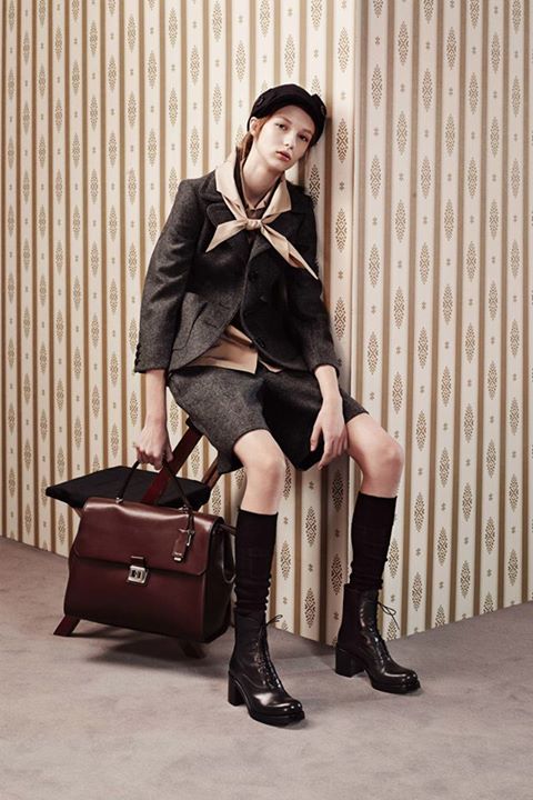 New Face: Ala Sekuła (Gaga Models / IMG) w sesji Miu Miu!