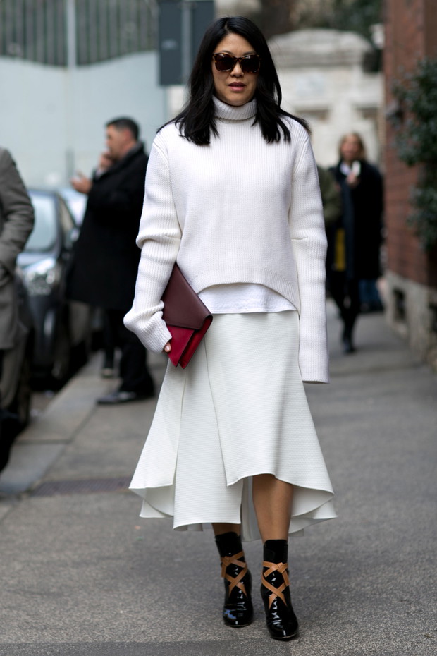 Street fashion: Milan Fashion Week jesień-zima 2015