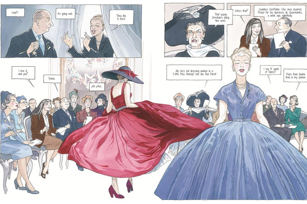 Historia marki Dior w wersji komiksowej