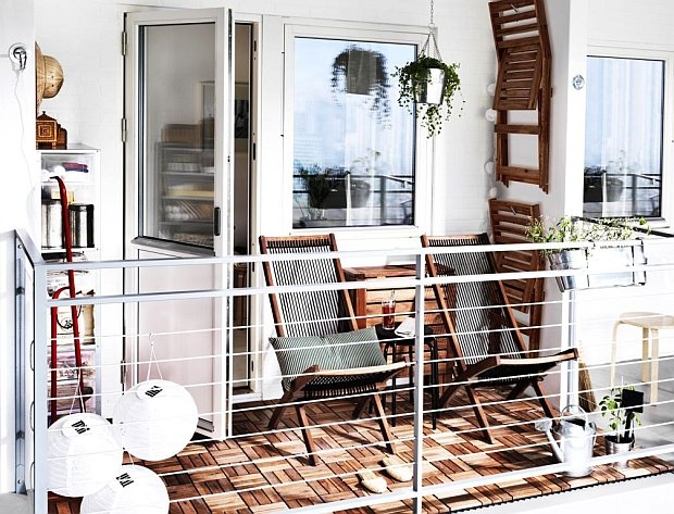 Zielone balkony Ikea