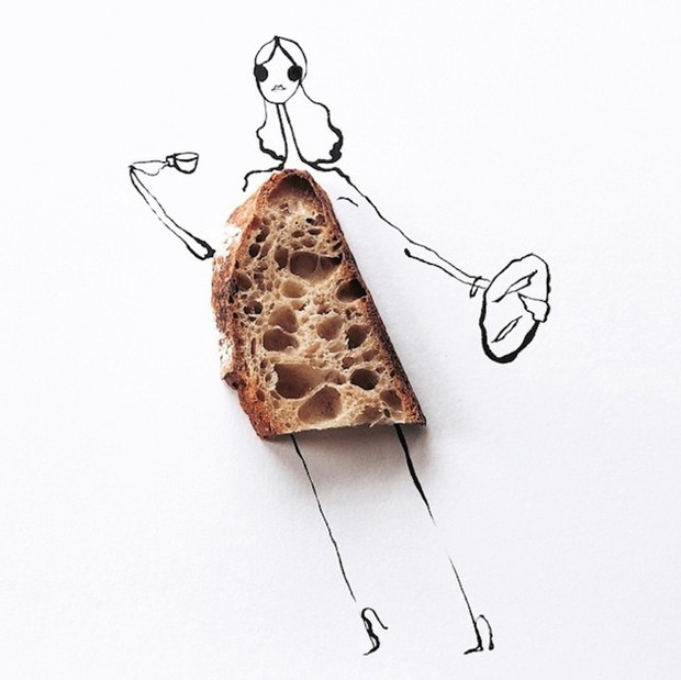 Ilustracje Gretchen Röehrs inspirowane modą i... jedzeniem!