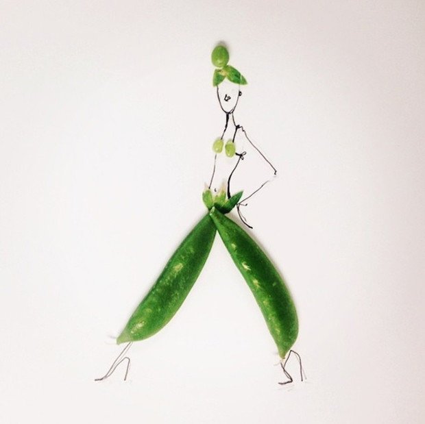 Ilustracje Gretchen Röehrs inspirowane modą i... jedzeniem!