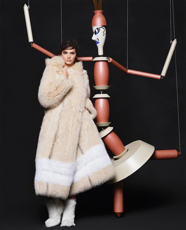 Kendall Jenner w kampanii Fendi jesień-zima 2015/2016 (WIĘCEJ ZDJĘĆ)