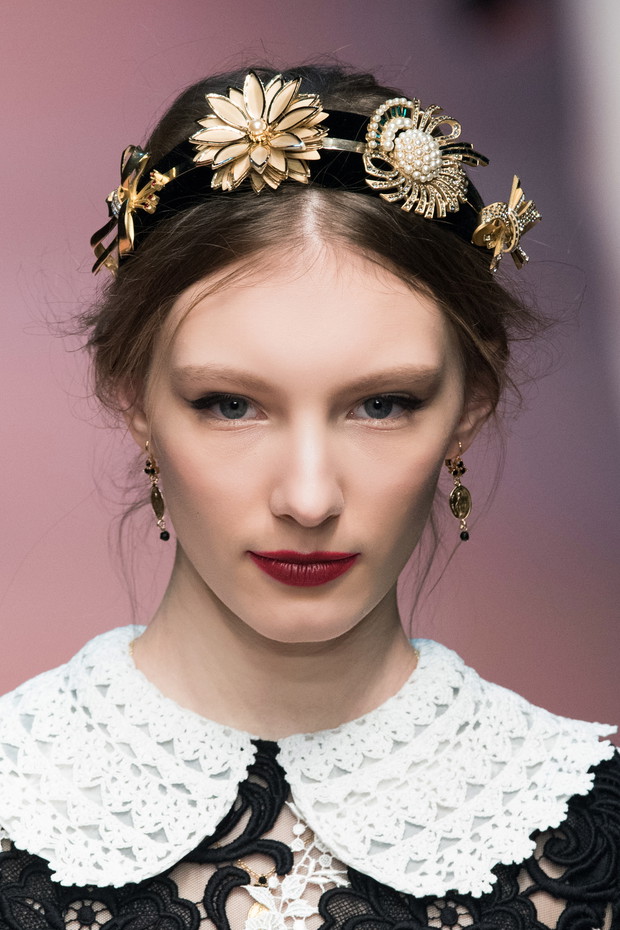 Look z wybiegu: Dolce & Gabbana jesień-zima 2015/2016