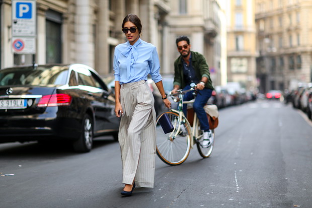 Street fashion: koszule wiązane na szyi