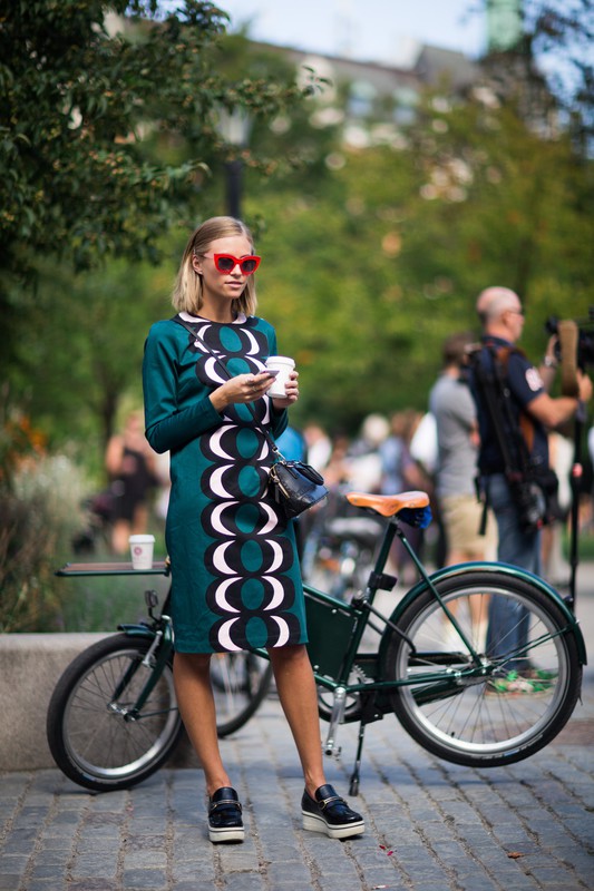 Street fashion ze Stockholm Fashion Week wiosna-lato 2016