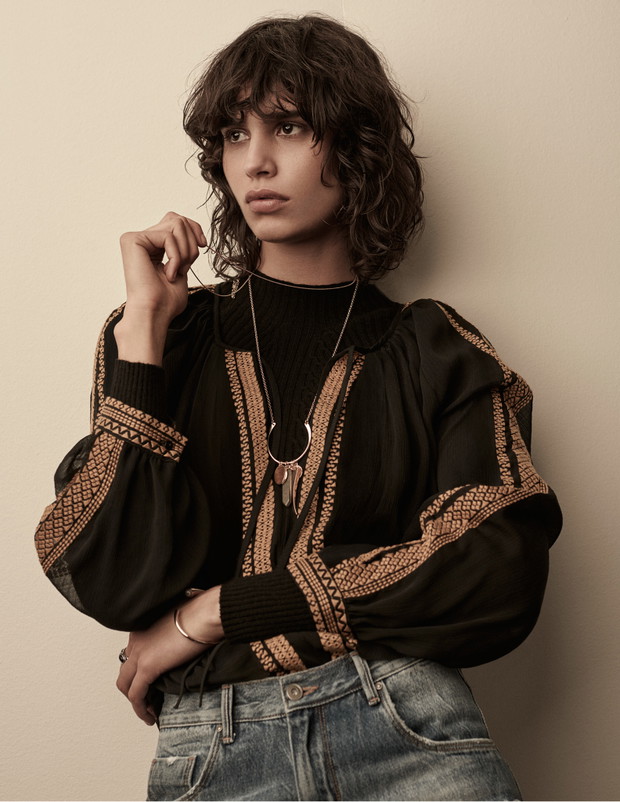 Mica Arganaraz w lookbooku Mango jesień 2015