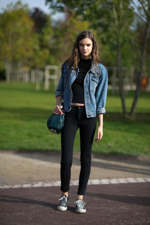 Street fashion: Modelki off duty w Paryżu