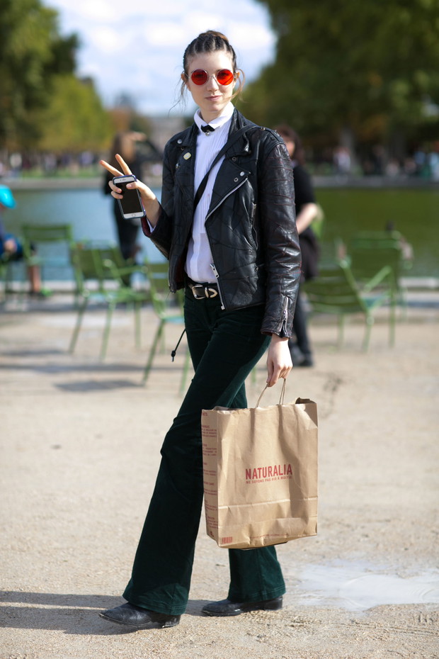 Street fashion: Modelki off duty w Paryżu
