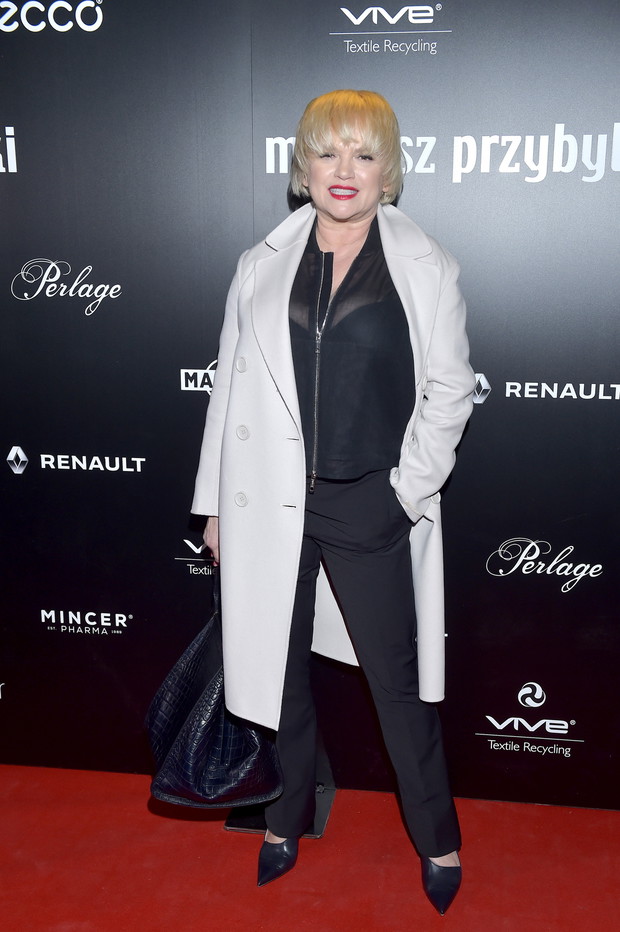 Katarzyna Figura na pokazie Mariusza Przybylskiego jesień-zima 2018/2019