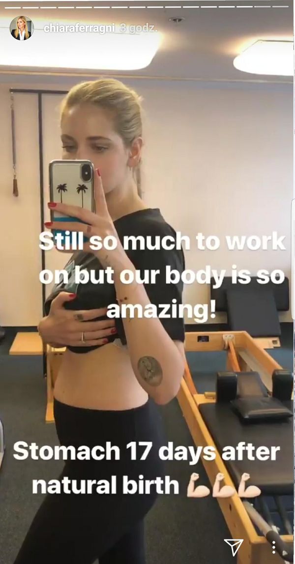 Chiara Ferragni pokazała jak wygląda jej ciało po ciąży