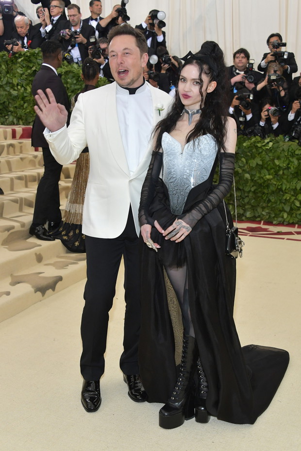 Elon Musk i Grimes na Met Gala 2018