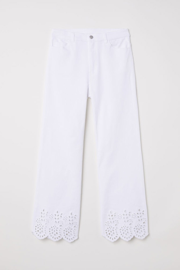 Spodnie białe H&M