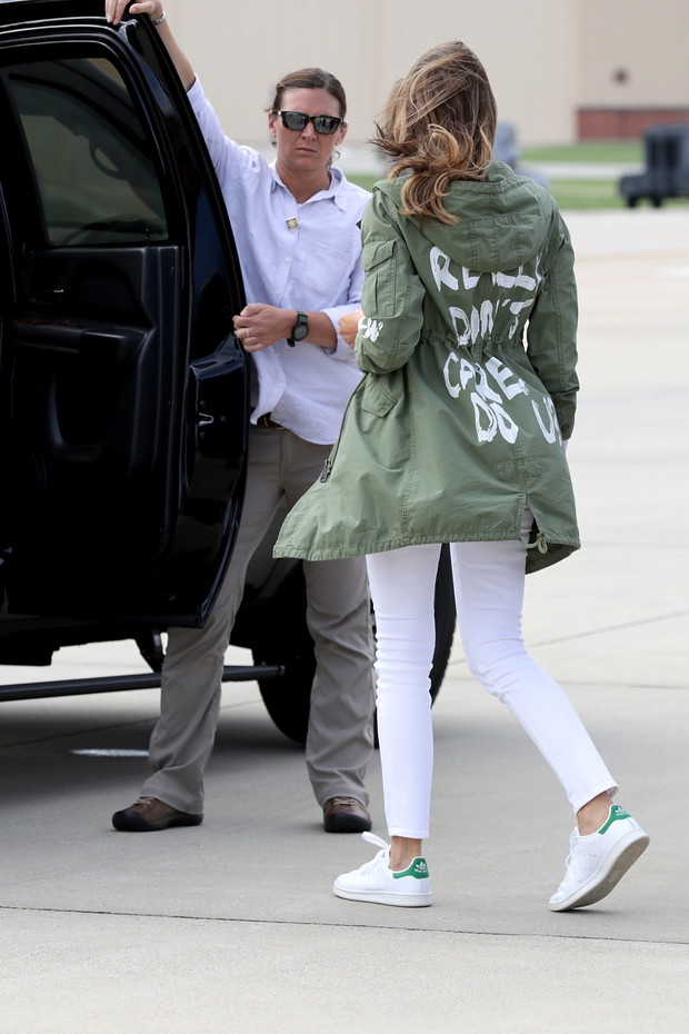 Melania Trump podczas wizyty w centrum dla imigrantów w Teksasie, 21.06.2018.