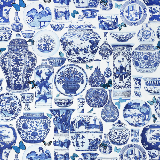 Piękne wnętrza: wzory jak z chińskiej porcelany