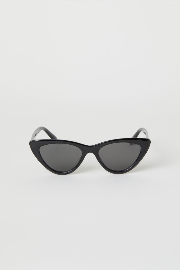 Czarne okulary cat eye