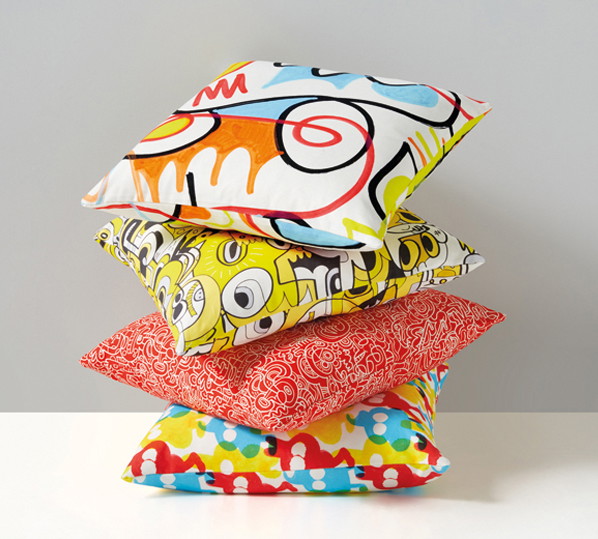 Doodle we wnętrzach - Jon Burgerman dla Kirkby Design