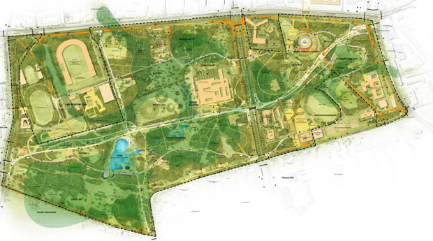 Plan Pola Mokotowskiego