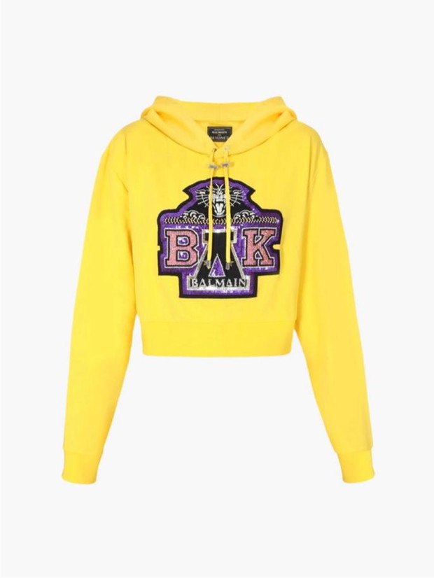 Żółta bluza Balmain x Beyonce