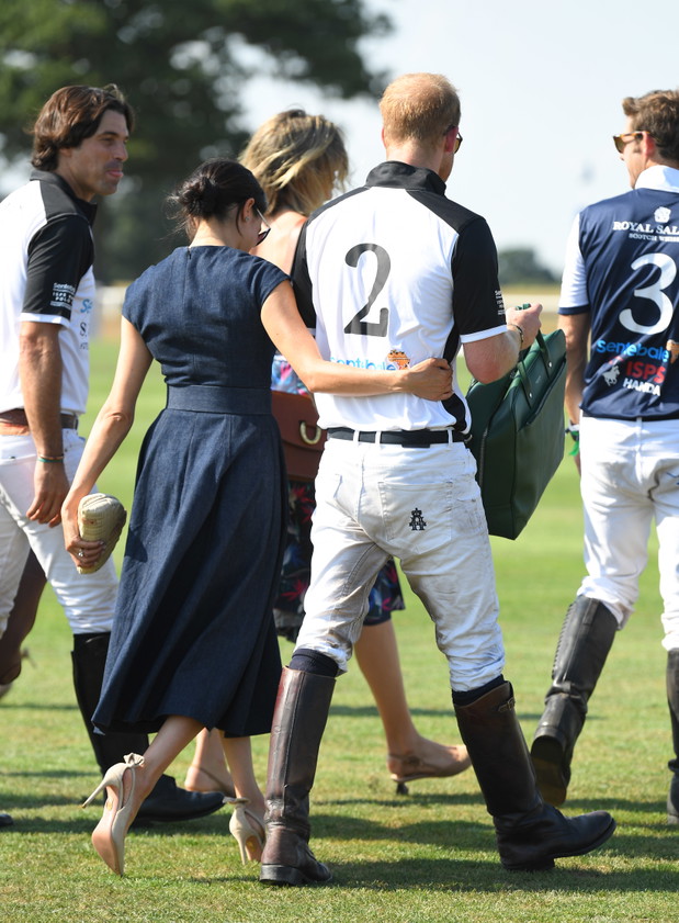 Meghan Markle i książę Harry na Sentebale Polo 2018 w Windsorze, 26.07.2018.