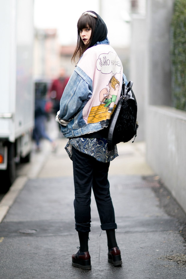 Street fashion: modelki off duty na Milan Fashion Week j-z 2016/2017