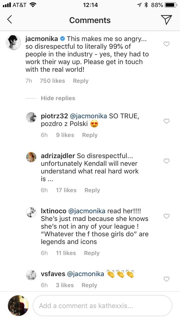 Monika Jagaciak skomentowała wywiad Kendall Jenner dla Love Magazine.