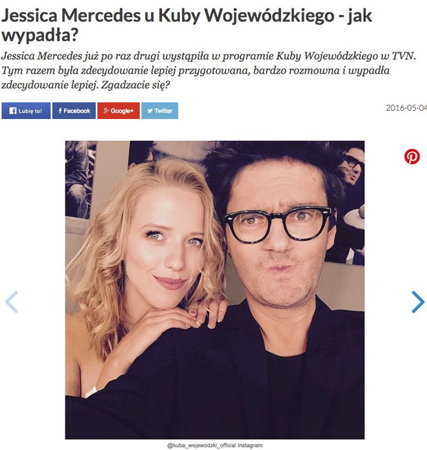 Jessica Mercedes u Wojewódzkiego OPINIE