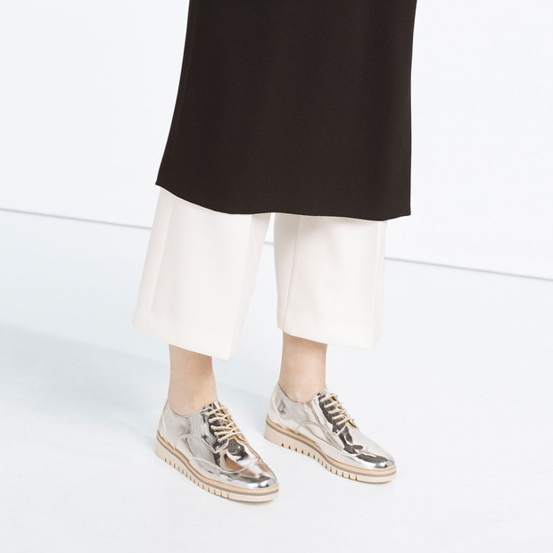 Metaliczne buty trendy 2016