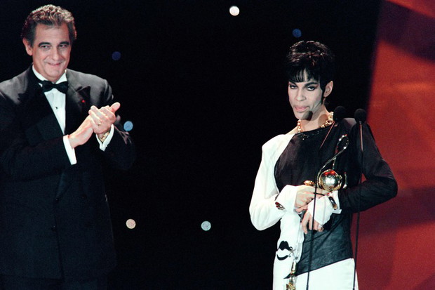 Prince na gali World Music Awards, 1994 rok, fot. East News