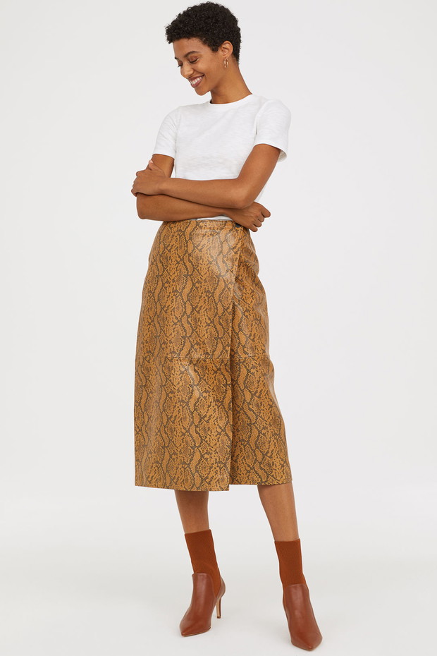 H&M, skórzana spódnica 799 zł