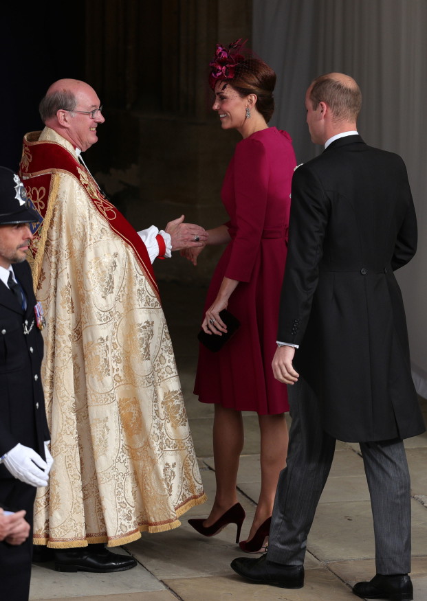 Kate Middleton i książę William na ślubie księżniczki Eugenii i Jacka Brooksbanka, 12.10.2018.