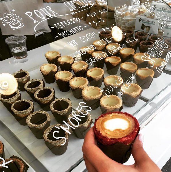 #coffeeinacone. Kawy w rożku podbijają internet!, fot. instagram seekinggoodvibes